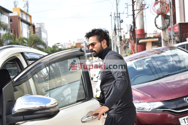 Vaishnav Tej And Navdeep spotted at Gym